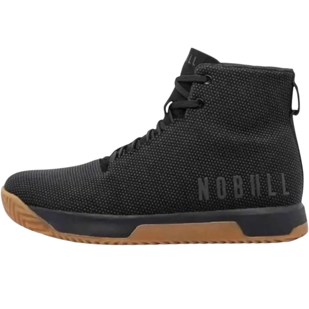 NOBULL Black High-Top Sneakers with Gum Outsole